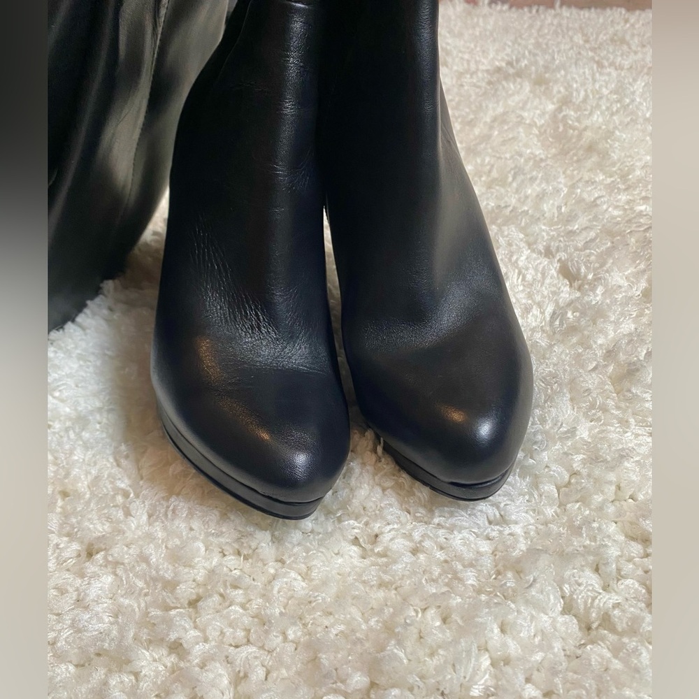Black Heeled Nine West Stiletto Boots for Women - Picture 5 of 5
